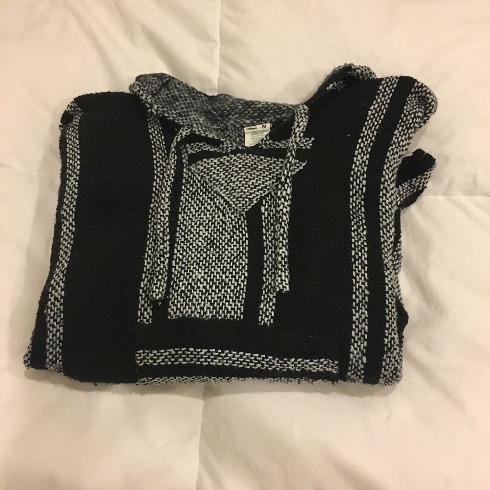 Black & White Poncho